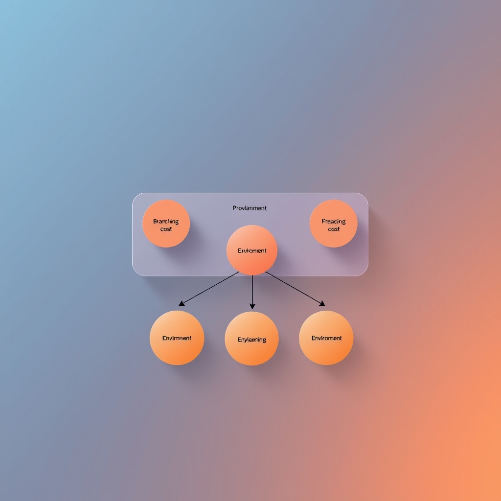 Abstract diagram of API gateway routing costs across team workspaces