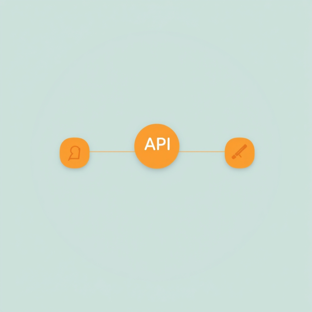 Abstract diagram of two financial APIs feeding an AI agent node